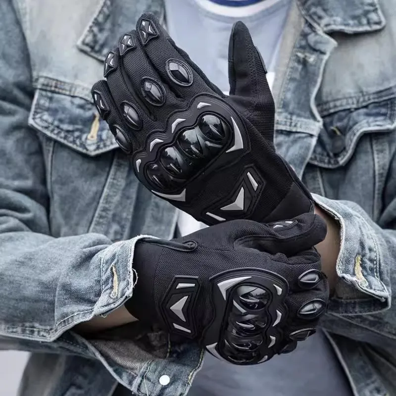 

Unisex Motorcycle Gloves Anti-Slip Breathable Touchscreen Design for Road Racing Cycling Dirt Bike Riding All-Season Protection