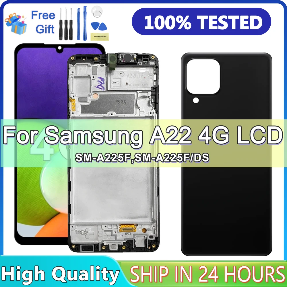 6.4 \'\'A22 4G per Samsung testato A225 A225F/DS A225M A225M/DS Display LCD Touch Screen Digitizer Assembly sostituzione