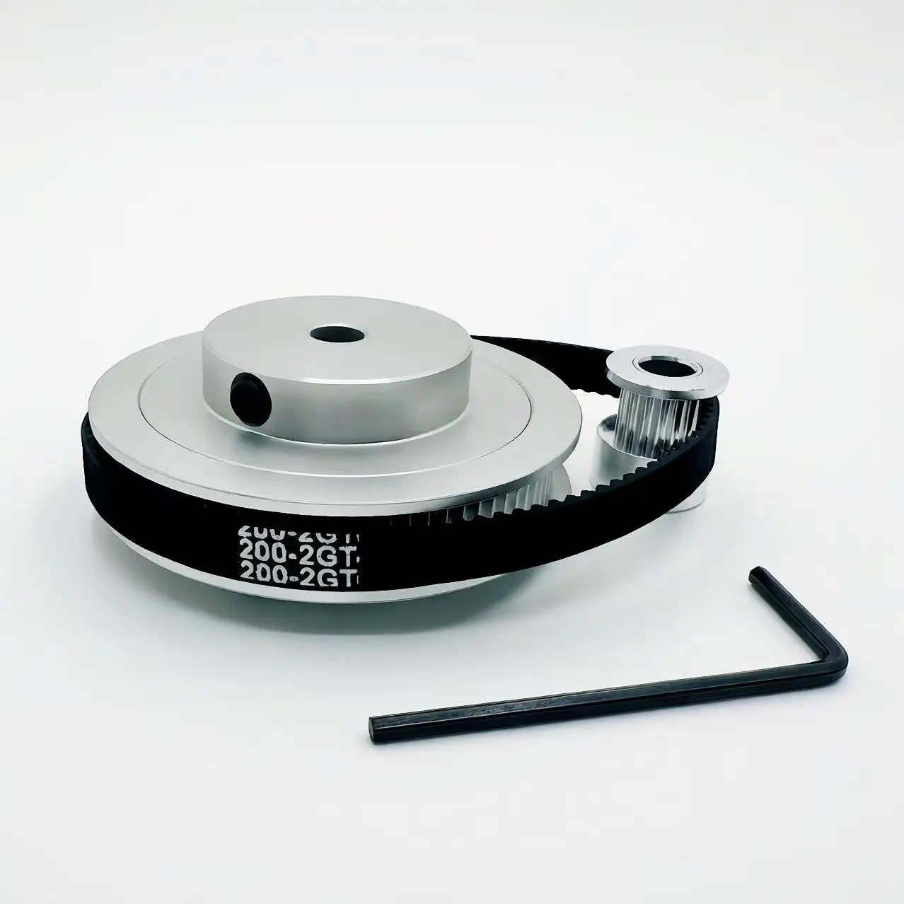 2GT GT2 Timing Pulley Kit 20T 60T 15mm Width 1:3 Reduction Ratio Tensioning Wheel 3D Printer Synchronous Belt Pulley