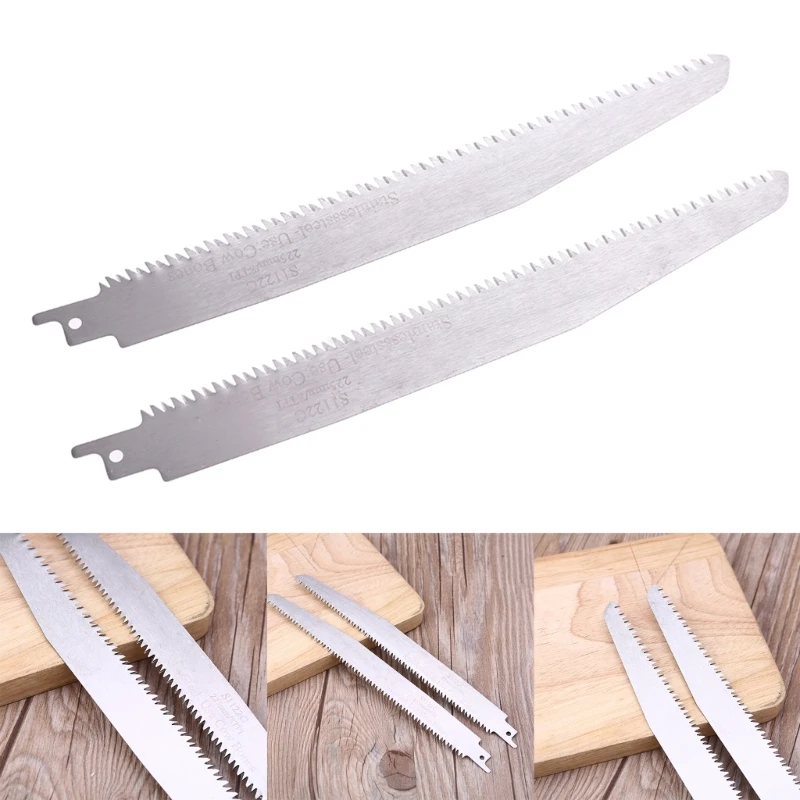 Lama per alternativa in acciaio inossidabile S1122C da 2 pezzi per taglio carne ossa legno M4YD