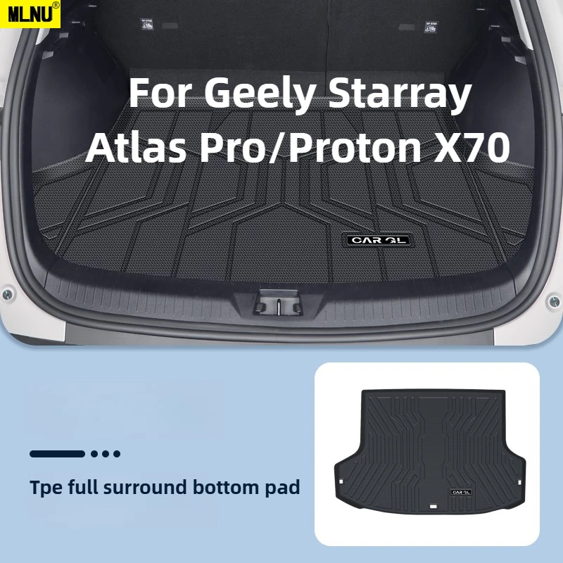 

For Geely Starray/Atlas Pro/Proton X70 Accessories 2024-2025 - Premium TPE Trunk Mat,Waterproof, Scratch-Resistant, Anti-Slip
