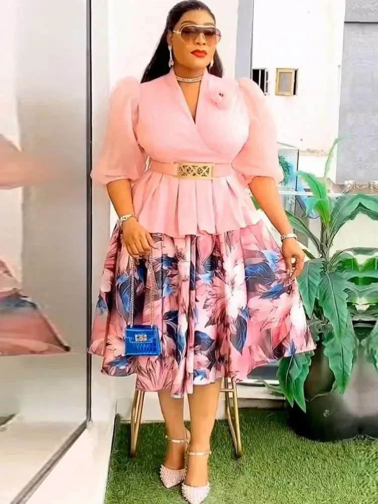 حجم كبير فساتين الحفلات الأفريقية للنساء 2025 موضة جديدة Dashiki أنقرة الزفاف ثوب مسائي أنيق تركيا مسلم ميدي فستان