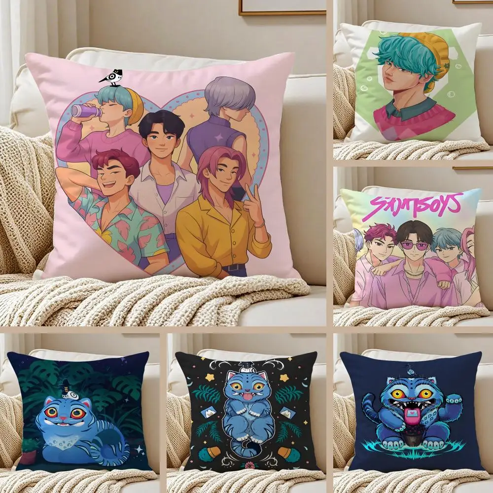 s-saja B-boys Cushion Cover Pillowcase Anti-dustmite living Room Sofa Decor Cushion Room