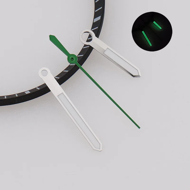 

High Quality Green C3 Luminous Aquanaut Watch Hands NH35 White Red Needles Mod Replacement Watch Pointer Parts