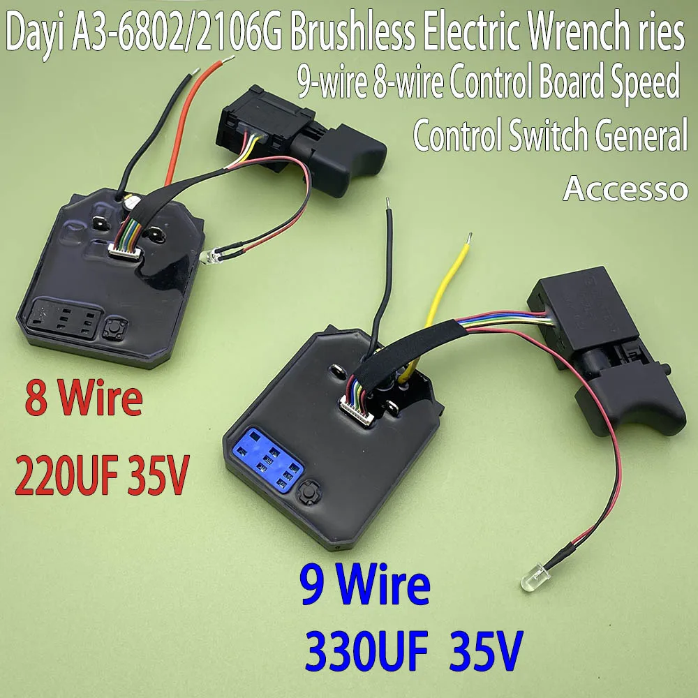 Control Board Switch Speed Switches Drive Board Controlle For Dayi 2106 6802 Brushless Electric Wrench Motherboard Accessories