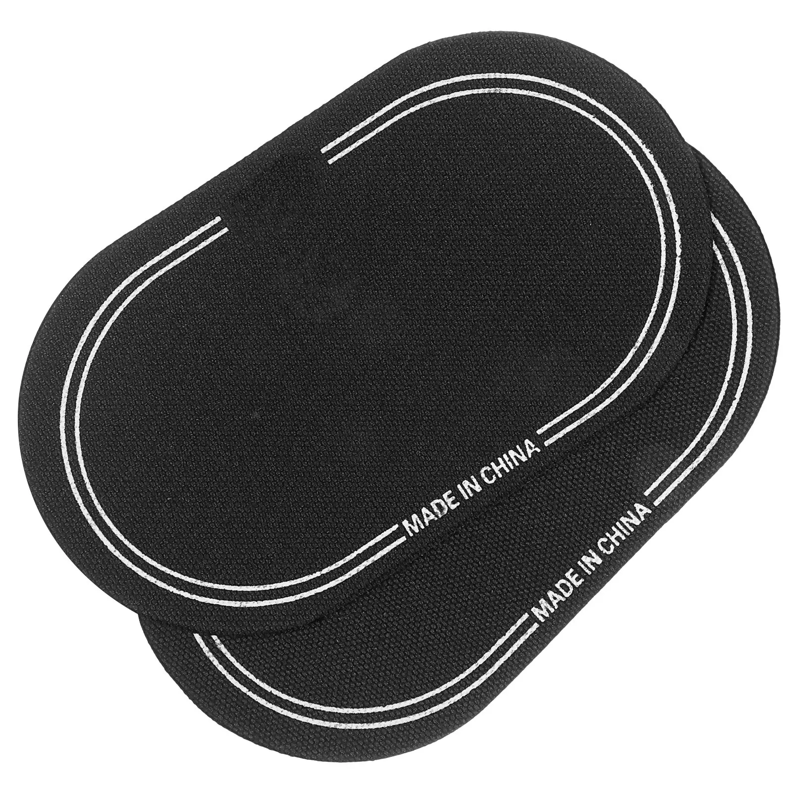 

2 pcs Drum Head Protective Pad Sticker Dampeners Double Pedal Kick Patches Accessories Practice PET 420 Fabric Lightweight Easy