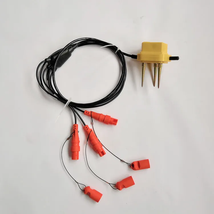 3 C geophone 4.5 Hz With 3 pcs KCK Push Fit Male connector , 3C geophone , triaxial geophone 4.5Hz