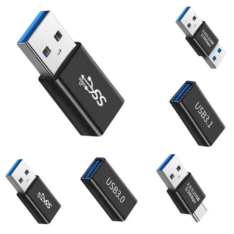 1/2/3PCS Universal Type C USB 3.0 A Male to Female Connector Plug Adapter USB3.0 A dual Male / Female Coupler Adapter Connector