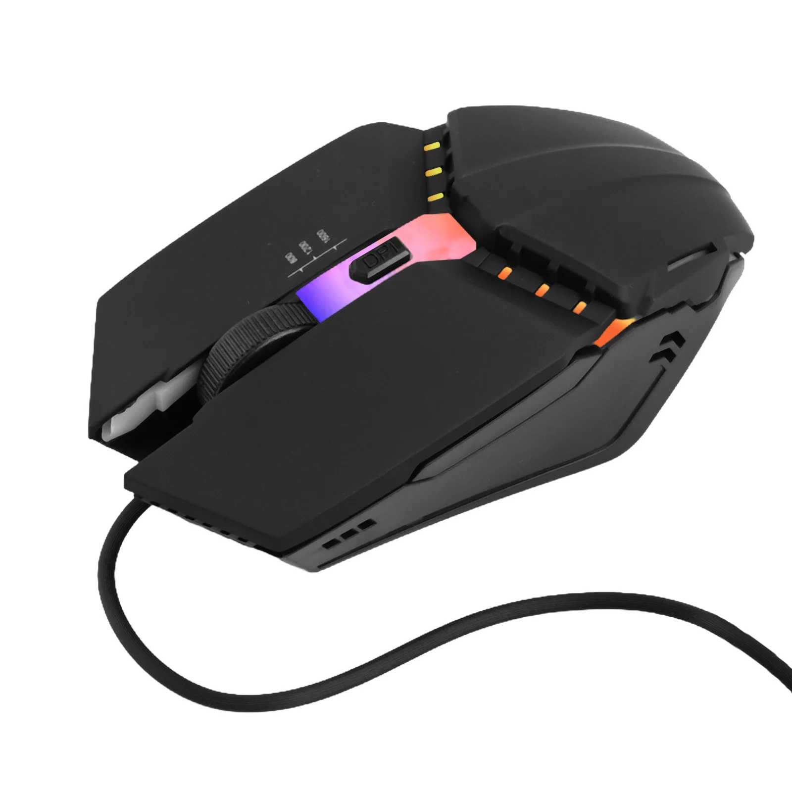 Souris optique filaire rétroéclairée par LED RVB, ergonomique, idéale pour les jeux E-Sports, ordinateur portable et PC de bureau