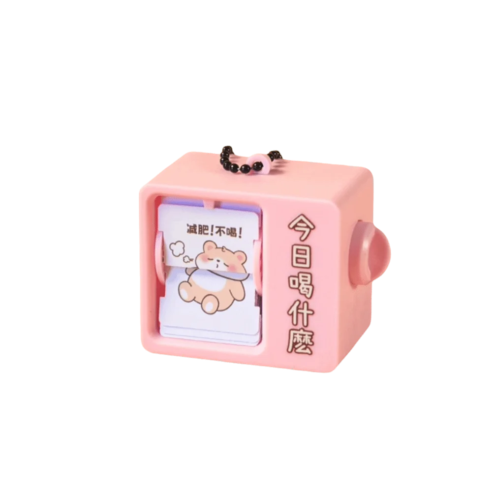 Plastic Mini Flip Book Animation Keychain Automatic Page Turning Diverting Animation Drawing Pendant Portable