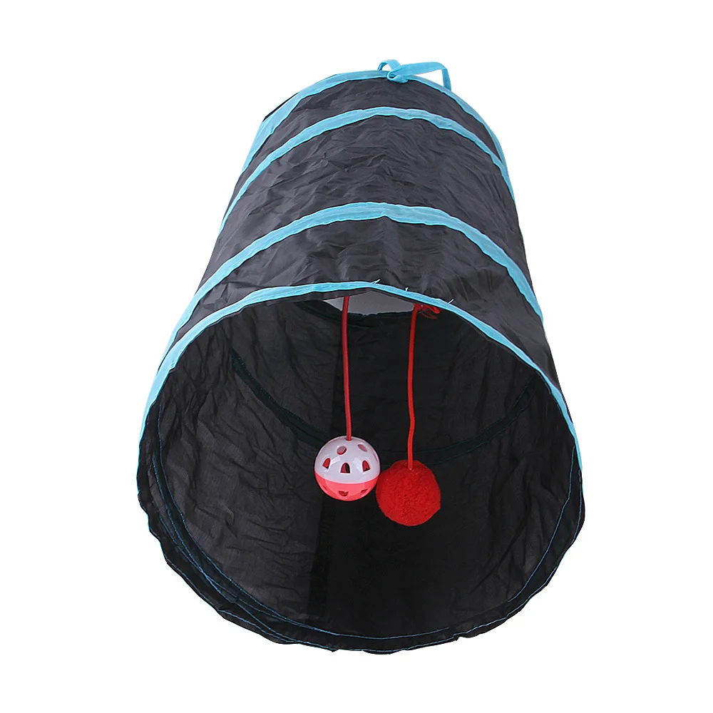 Cat Tunnel  Foldable Cats Tunnel Cat Toy Breathable Drill Barrel for Indoor loud paper Pet Supplies Cat S Y Pass Play Tunnel