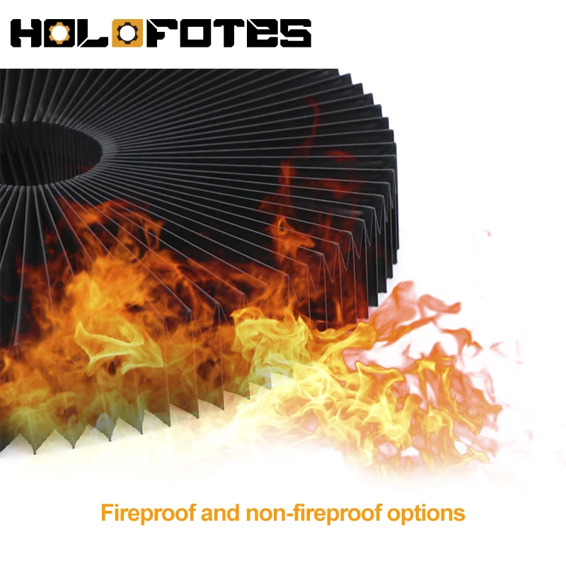 CNC Bellows Dust Proof Cover PVC Fireproof Non-fireproof Dust Proof Waterproof Oil Proof for CNC Router Customize