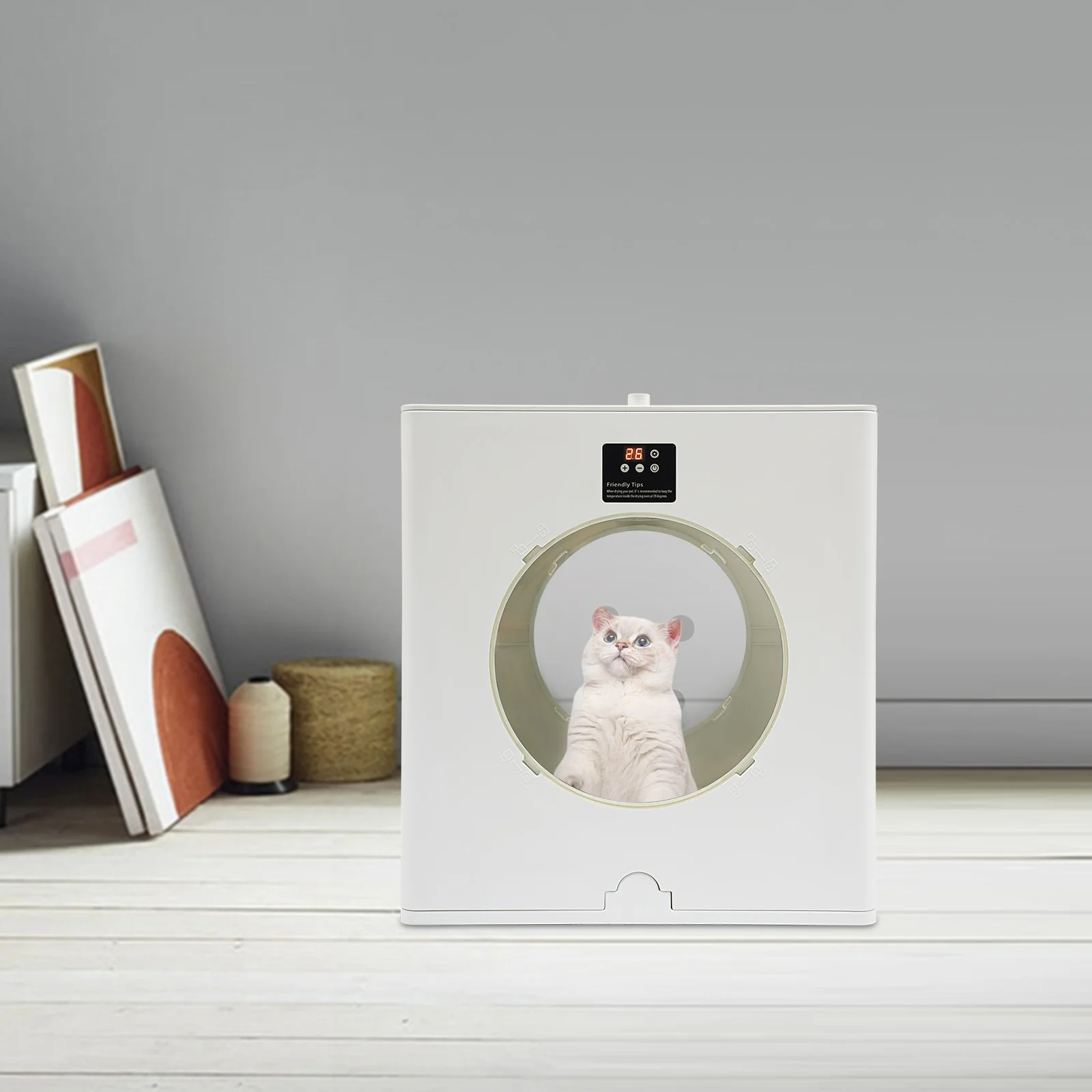 

Foldable Pet Drying Box 88L Large Space 3 Gears Wind Speed Automatic Intelligent Home Dog Cat Water Blower Pet Grooming Supplies