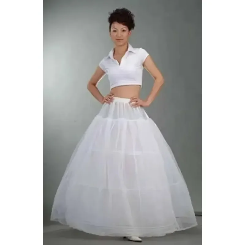 Inform Newly Design White 3 Hoop 2 Layer Wedding Dress Crinoline Petticoat