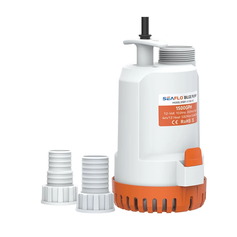 For 2000GPH 12V Portable Submersible Bilge Pump Small Marine Water Pump Electric Handy OEM Customizable CE/RoHS/UKCAATV&UTV