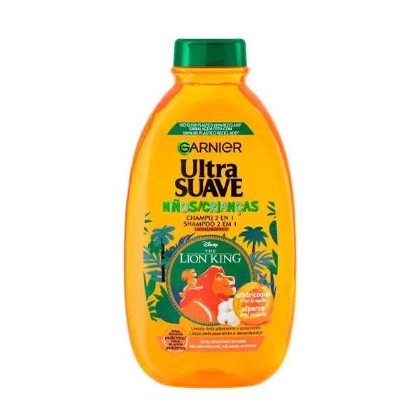 Garnier Ultra Soft Apricot Shampoo 2 in 1 for Children Easy to Untangle