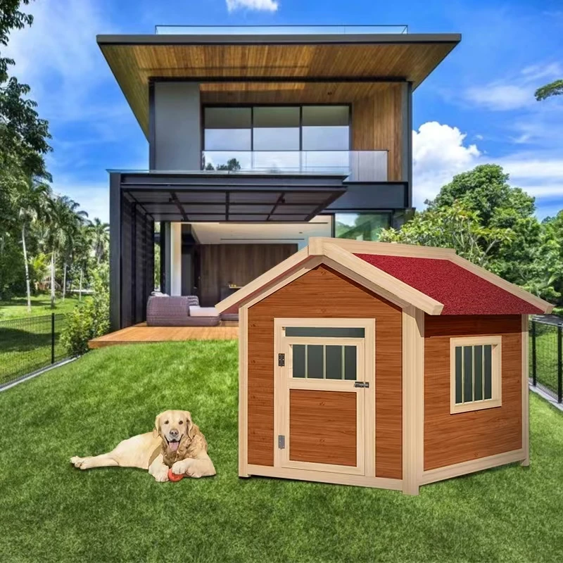 Puppy Cages Door Dog Houses Fence Large Modular Prefab Dog Houses Kennell Pet Playpens Casa Para Perros Dog Furniture Fg24