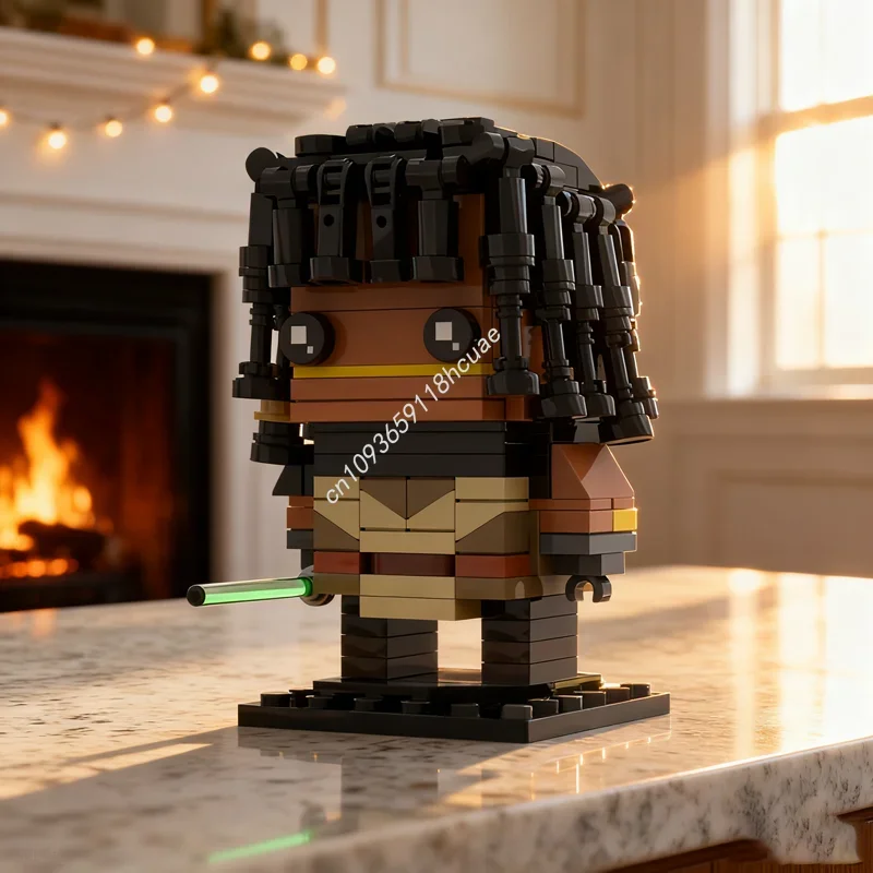 

253 детали MOC Quinlan Vos Brickheadz: Модель звездной битвы, конструктор, архитектурные игрушки, креативный набор для сборки, рождественский подарок для детей