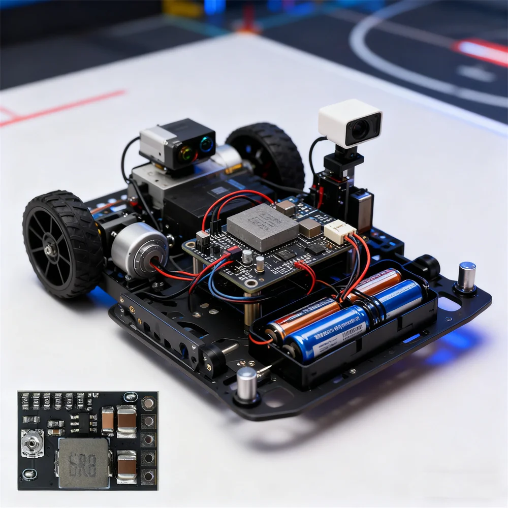 وحدة تنحى صغيرة DC-DC 4.5 فولت-20 فولت إلى 1-16 فولت/1.8 فولت/2.5 فولت/3.3 فولت/5 فولت/9 فولت/12 فولت الجهد القابل للتعديل 2A وحدة إمداد الطاقة تنحى #6