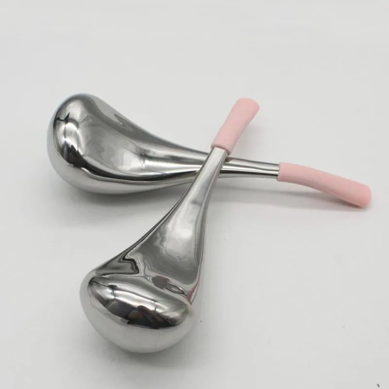 

Инструмент для красоты из нержавеющей стали, совок для льда для лица для массажа глаз, холодный компресс, сужение пор, волна