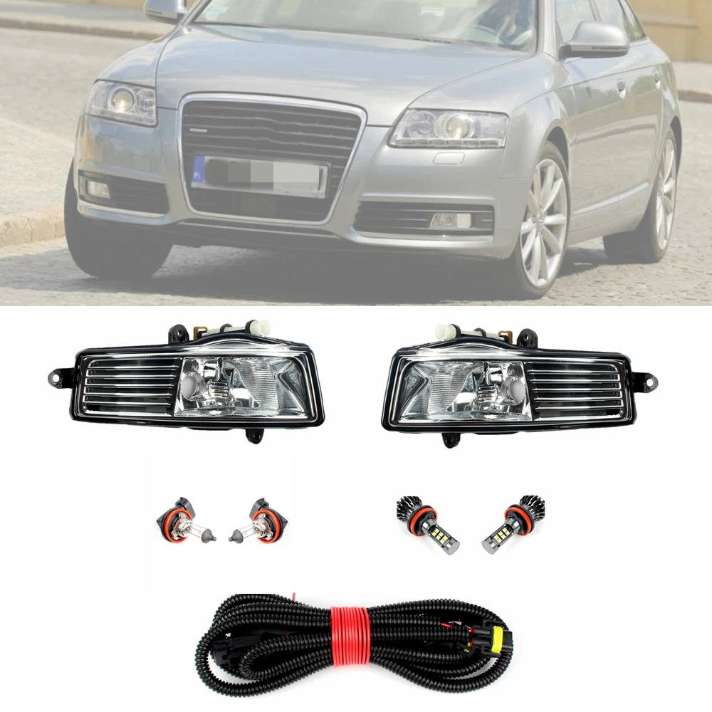 Car-styling Front Fog Light 4F0941699A/4F0941700A Fit For Audi A6 C6  2009 2010 2011 Driving Light