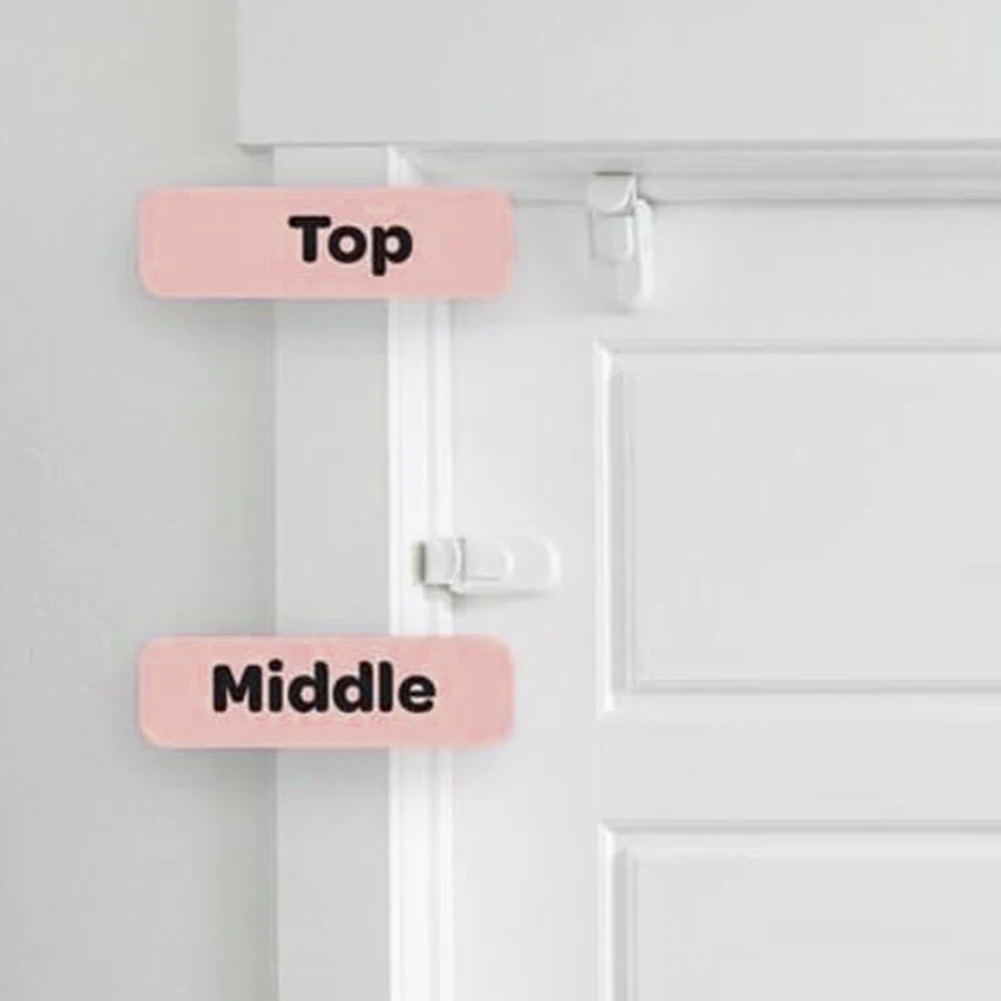 Childproof Safety Lock For Interior Doors No Drilling Or Tools Required For Installation Provides More Security For Your Baby