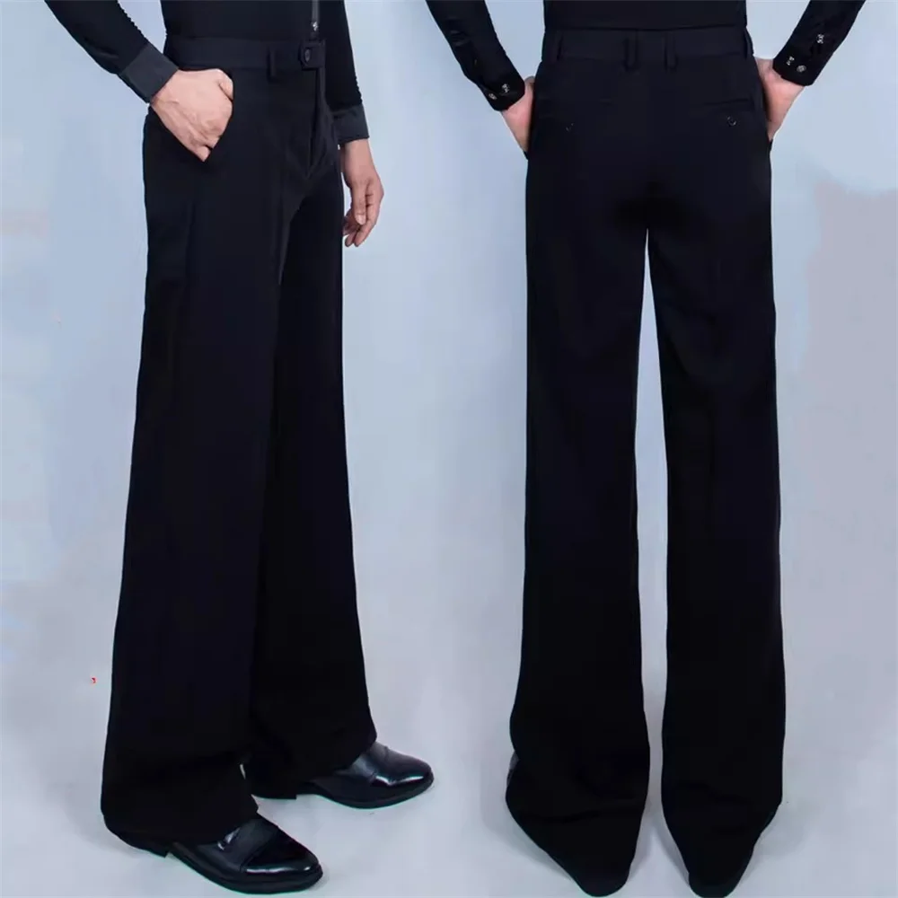 

New Arrival Men Jazz/Latin Dance pans black color women Ballroom Dance Pants Dance Wear one button Practice/Performance pant
