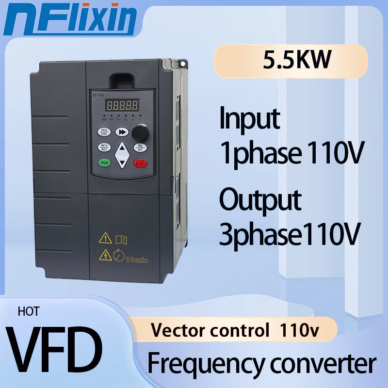 

Новый преобразователь частоты VFD 5,5 кВт 110 В преобразователь частоты 1P вход 3P выход преобразователь привода VFD преобразователь частоты