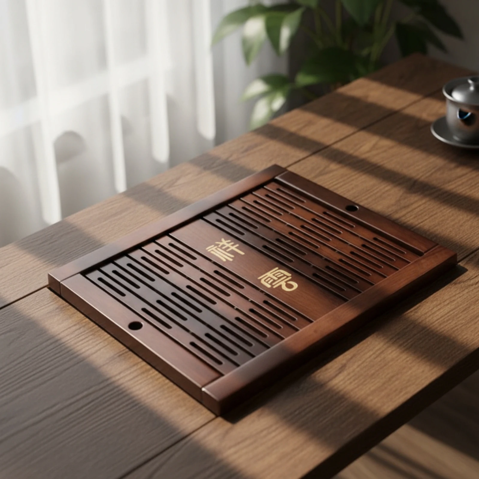 Tea Tray Insert Functional Tea Tray Panel with Drainage Holes Slim Elegant