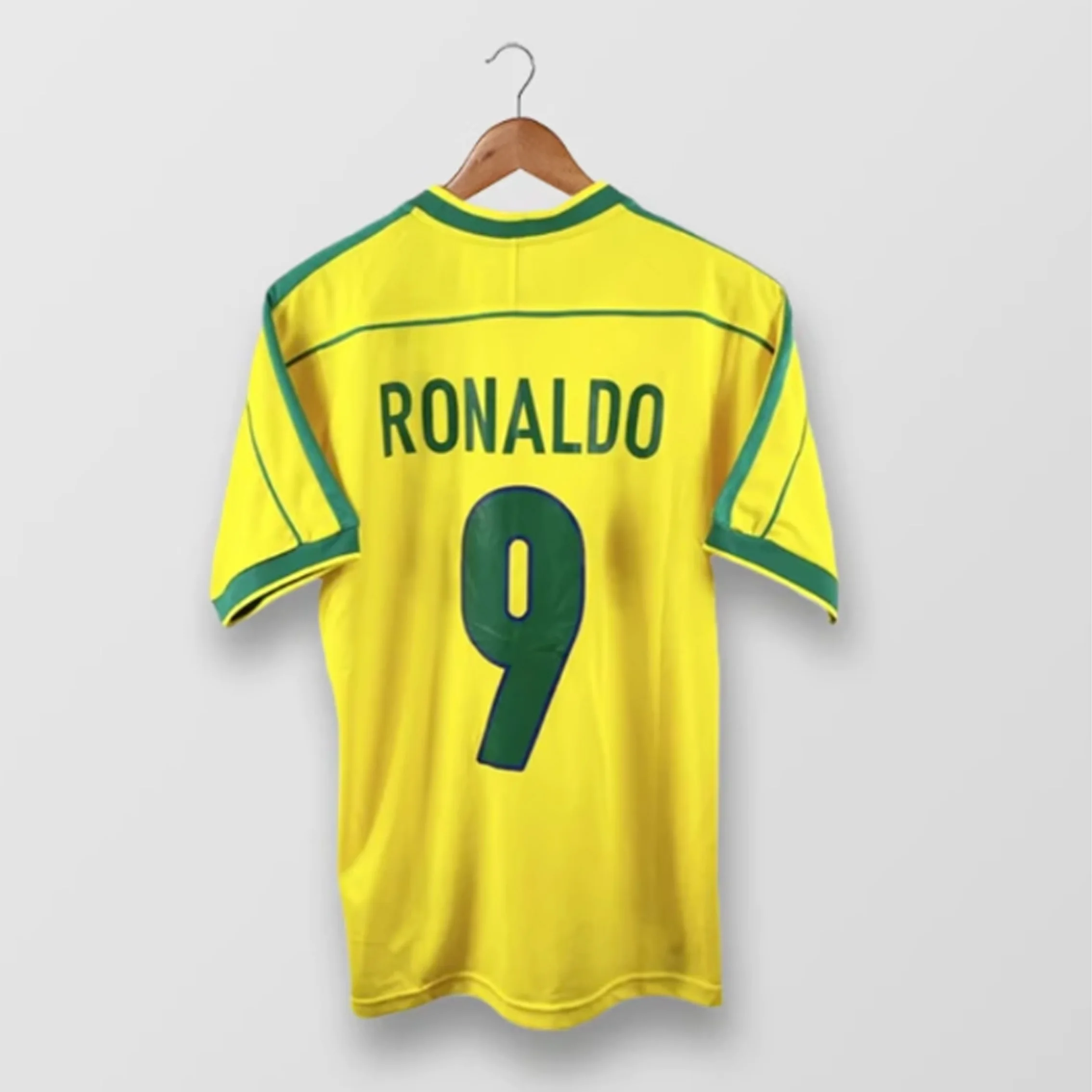 1998 Brazil DRY fans custom vintage t-shirt classic t-shirt fast delivery Ronaldo #9