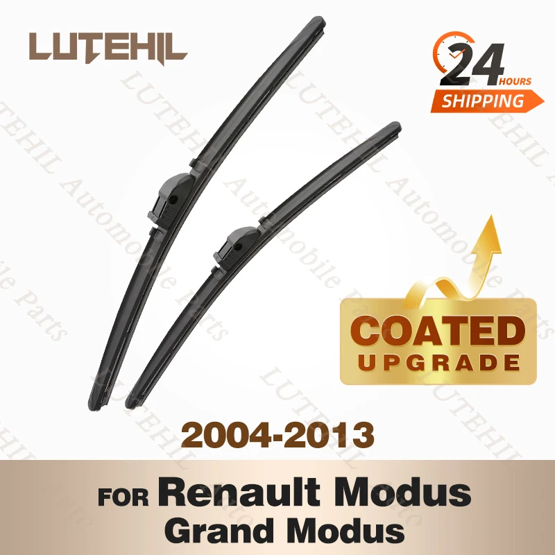 

LUTEHIL's Silicone Front Wiper Set For Renault Modus Grand Modus 2004 - 2013 2005 2006 2007 coated windshield wiper blade 28"26"