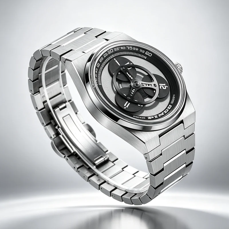PINDU New Classic Men's Watches Luxury 8215 Automatic Watch For Men Stainless Steel Waterproof Sapphire Mechanical WristWatch