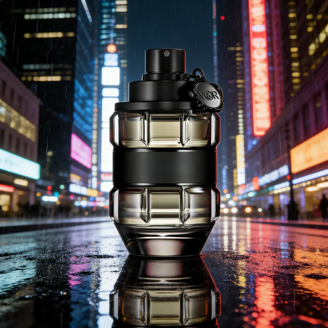 Perfume Original en Spray Vikkktor&Roooolf Spice Bomb Extreme Eau de Parfum para Hombre |   Fragancia Woody Spicy Amber Vanilla 90ML Aroma Duradero Regalo Ideal