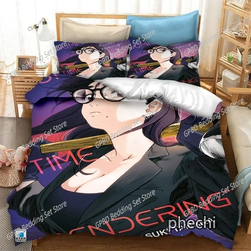 

Fashion 3D Print Anime Summer Time Rendering Bedding Set Duvet Covers Pillowcases Comforter Bedding Sets