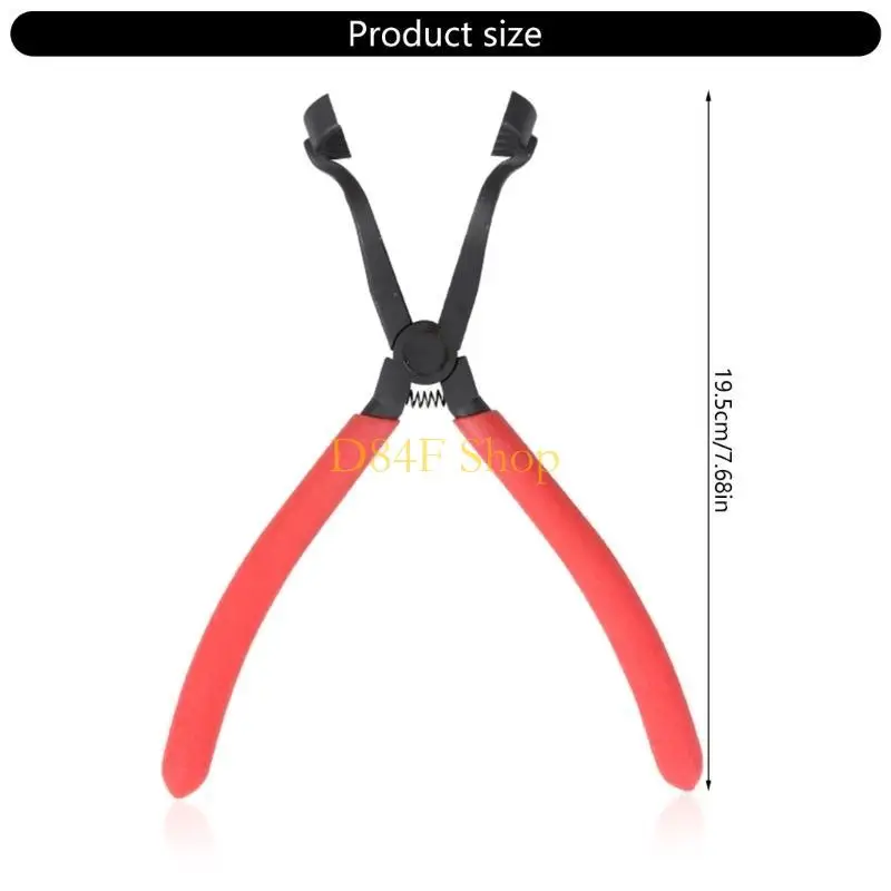 

D84F Compact Portable Drum Brake Hold Down Spring Pliers with Curved Neck Designs for Easy Access Removal and Installation
