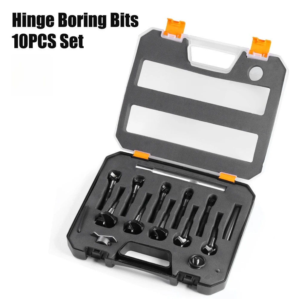 

10pcs/set Multifunctional Woodworking Hole Opener External Thread Flat Wing Drill Extended Limit Reaming Bit