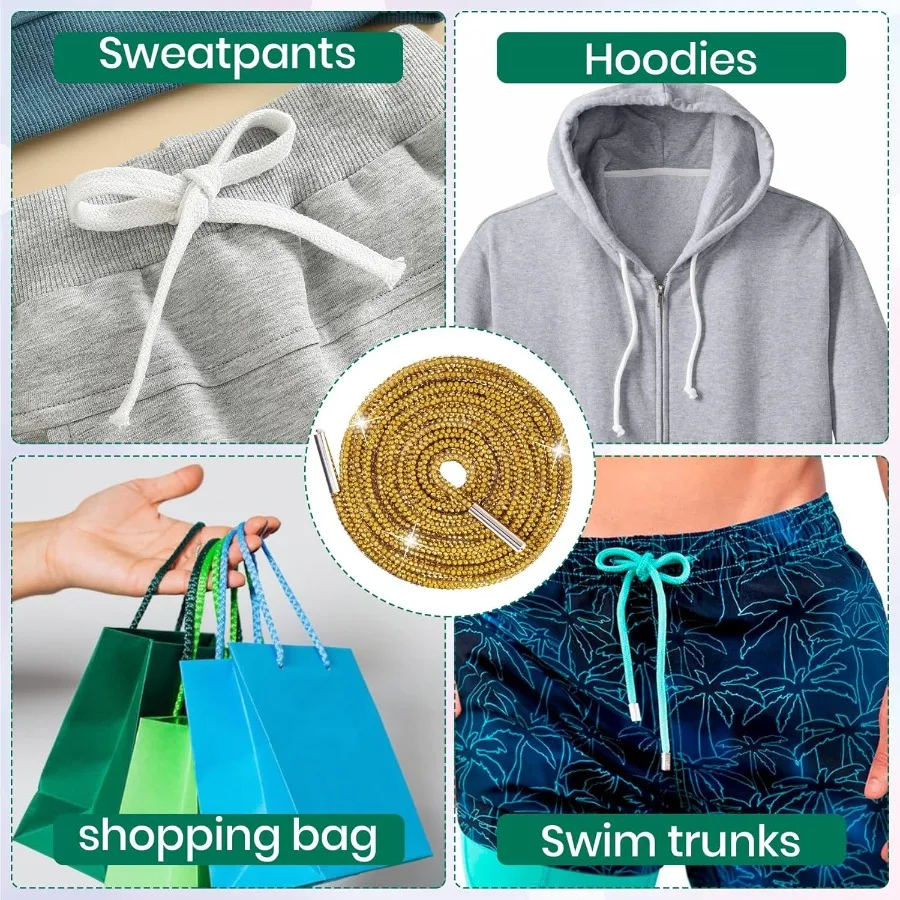 1 P حجر الراين أربطة أحذية جولة بريق للأحذية الرياضية كريستال بلينغ الماس حبل سلاسل الأحذية