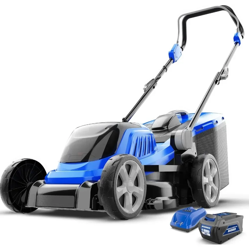 

Lawn Mower 40V Brushless 18" Cordless, 5 Cutting Height Adjustments Electric Lawn Mower, Quickly Folding Within 5’s,