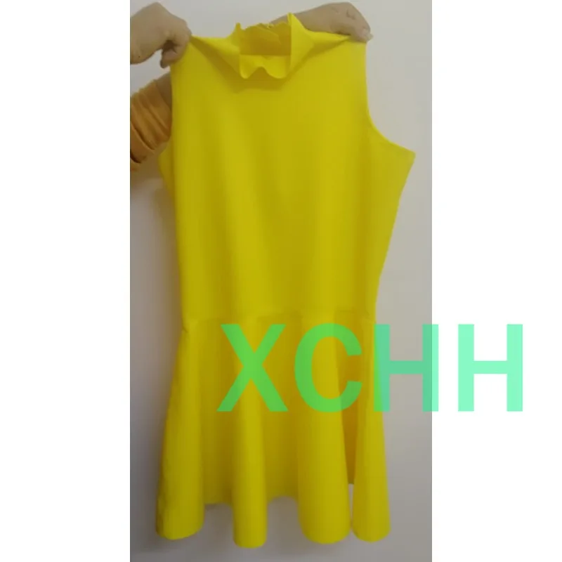 

Latex Dress Back Zip Ladies Slim Fit Nightclub Party Outfit