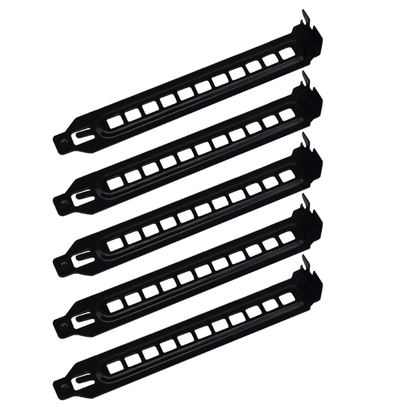 5Pcs PC Blanking Plate for MATX/ATX Computer Chassis Back PCI Slot Cover Heat-dissipation Ventilation Baffle