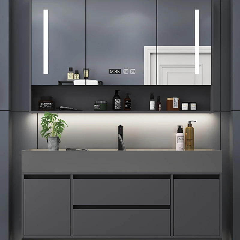 Muebles de lujo multifunción para el hogar, gabinetes de almacenamiento para el baño, gabinete estrecho, cajón, fregadero debajo de la Base, muebles