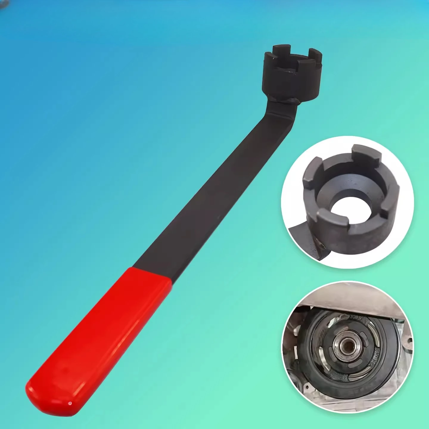 

For Ford Focus 1.5L/1.6L Dual-Layer Crankshaft Pulley Removal Tool Support Wrench Timing Tool