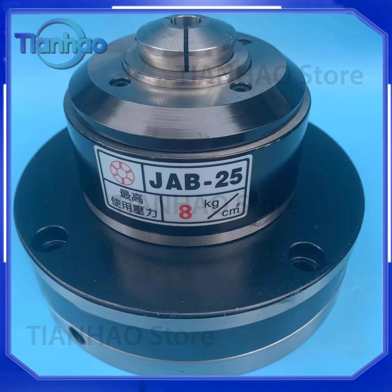 Front Rotary Air Pressure High-Speed Hollow Chuck for JAB-15 Support Outer Clip Collet Pneumatic Chuck and Hydraulic Chuck