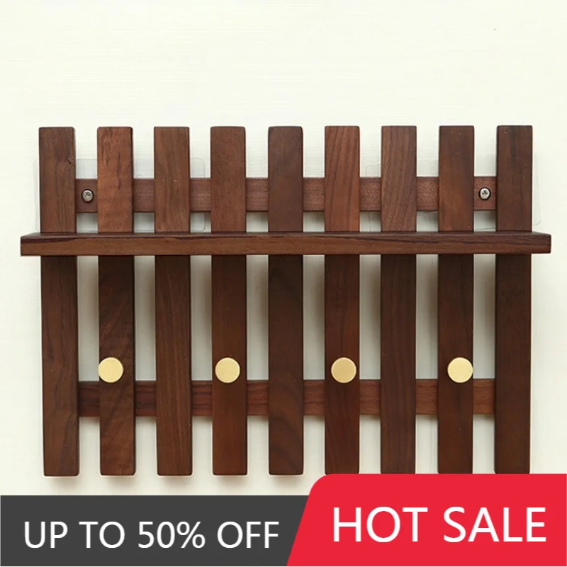 Wooden Coat Racks Retro Wall Coat Rack Living Room Organizer Clothes Hanger Corner Storage Clothing Stand Minimalist Furniture