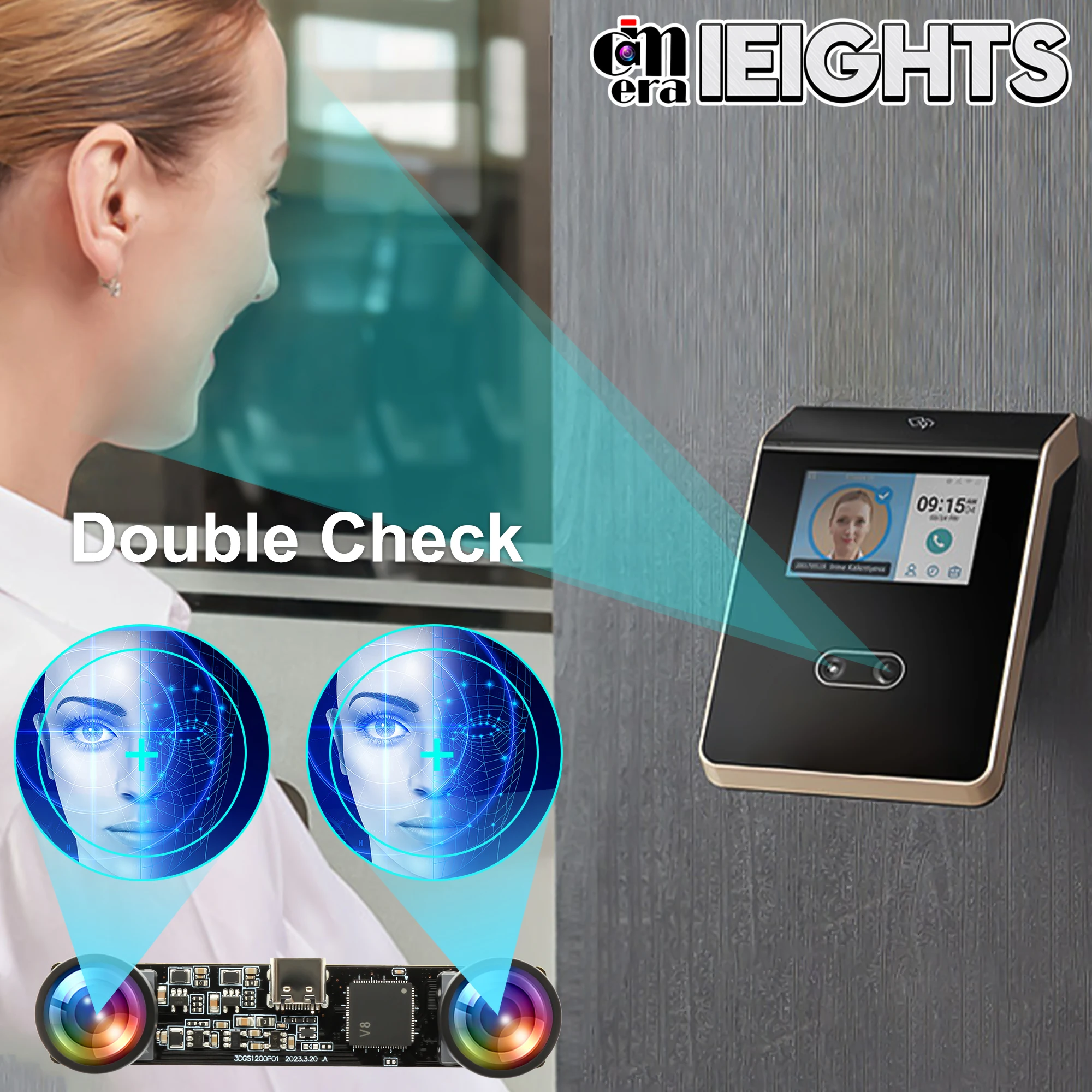 ELP 1200P 60fps Global Shutter USB Camera Module 4MP Wide Angle Dual Lens Lightburn Camera Synchronization PC Webcam Board