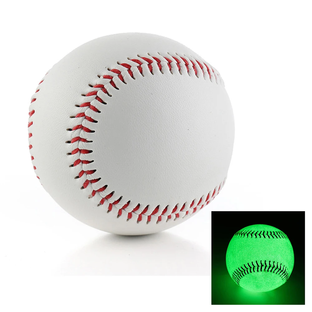 1pc 9 Inch 7.2cm Glow-in-the-dark Baseball Glow-in-the-dark Ball 108 Pins League Coach Parent Gift For Pitching Batting Practice