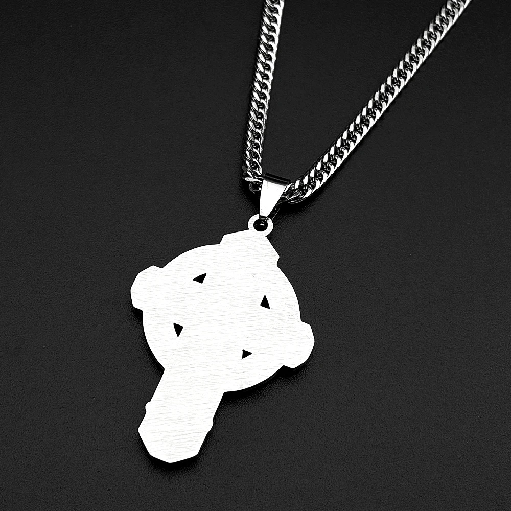Archangel St.Michael Protect Us Cross Pendant Necklace for Women Men Stainless Steel Catholic Silver Color Amulet Chain Jewelry
