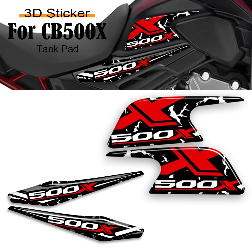 Motorcycle For Honda CB500X CB 500 X 500X Protector Tank Knee Pad Grips Gas Fuel Oil Stickers Decals