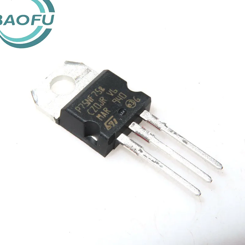 

Brand new original P75NF75 STP75NF75 field-effect transistor direct insertion MOSFET