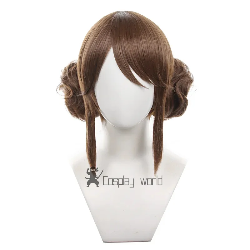 الهوية الخامس إيما وودز شعر مستعار تأثيري 35 سنتيمتر قصيرة الشعر الاصطناعية النساء الباروكات مقلد فروة الرأس بستاني حفلة الهالوين + غطاء شعر مستعار #6